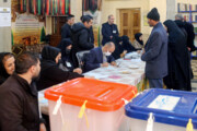حضور پر شور مردم شهرستان در پای صندوق‌های رای