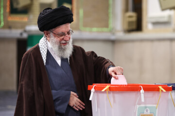 Supreme Leader casts his vote