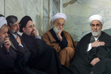 محمد امامی کاشانی- مراسم بزرگداشت شهدای سقوط هواپیمای فالکون فرماندهان سپاه- ۲۴ دی ۱۳۸۴