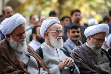 محمد امامی کاشانی در تجمع طلاب حوزه های علمیه استان تهران در اعتراض به فاجعه منا- ۵ مهر ۱۳۹۴