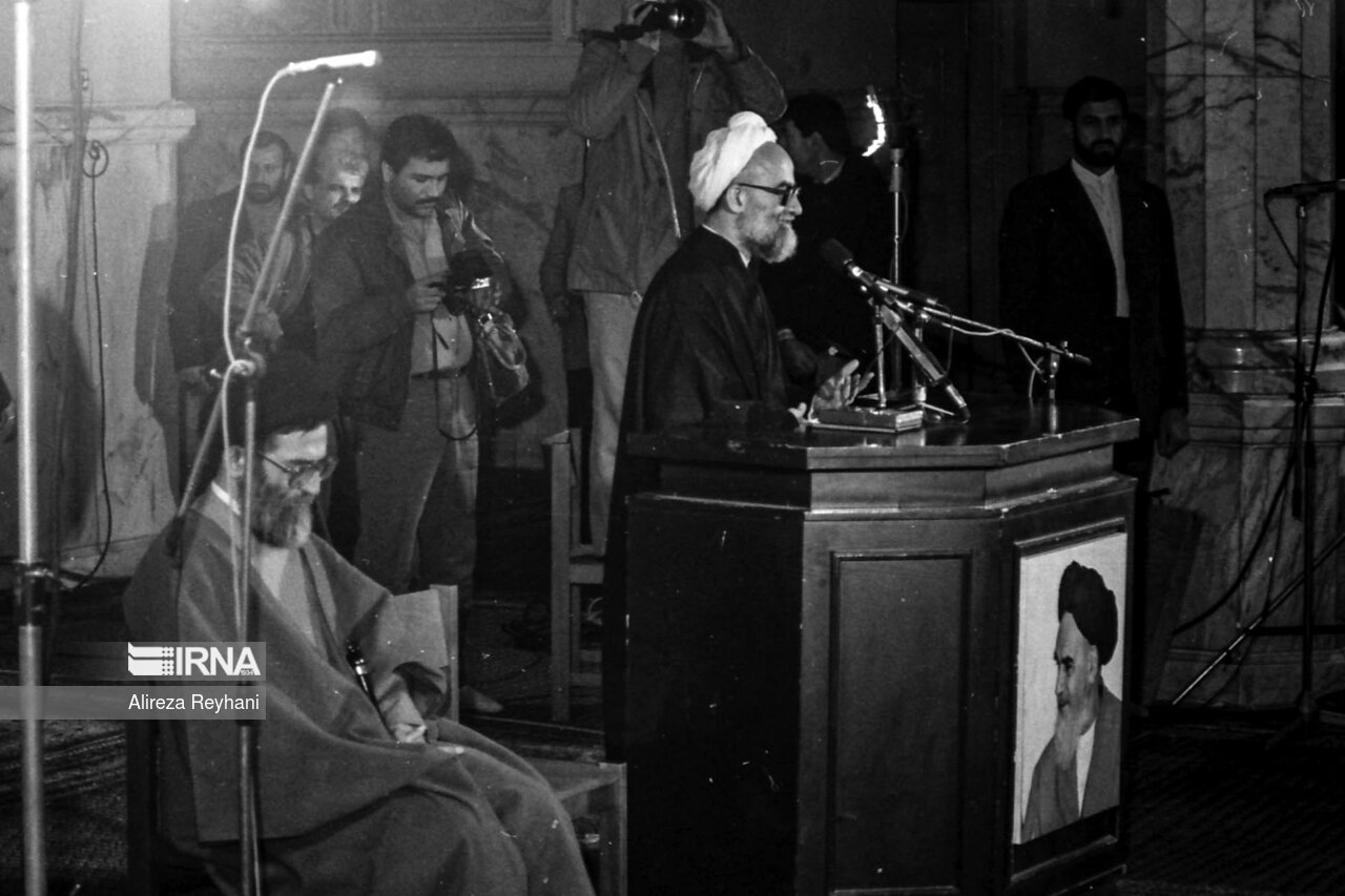 محمد امامی کاشانی در سمینار هیئت نظارت بر انتخابات مجلس شورای اسلامی - ۱۶ دی ۱۳۶۶
