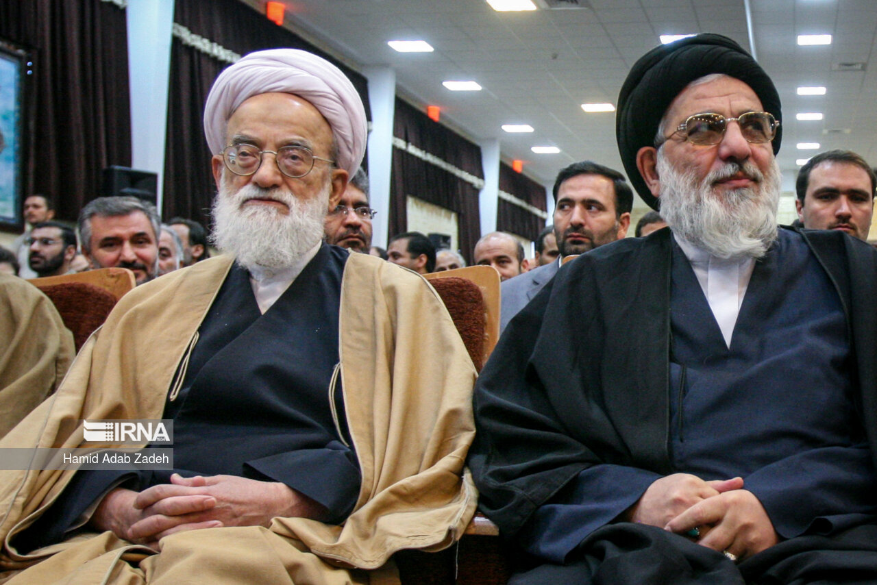 محمد امامی کاشانی و آیت الله هاشمی شاهرودی- ۱۷ آبان ۱۳۸۷