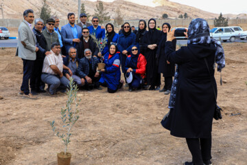 کاشت ۲۵۰ اصله درخت با عنوان «به یاد تو» یادمان شهدای حادثه ۱۳ دی‌ماه گلزار شهدا