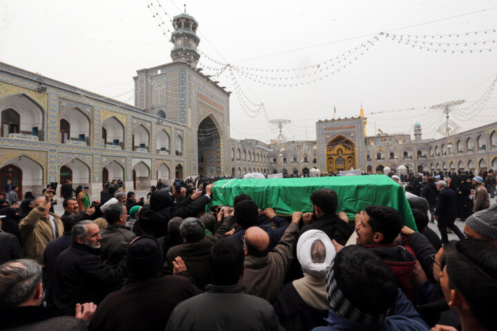 تشییع پیکر آیت‌الله «محمد امامی کاشانی» مشهد