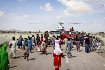 رزمایش کمک رسانی قرارگاه قدس به مناطق سیلزده بلوچستان انجام شد