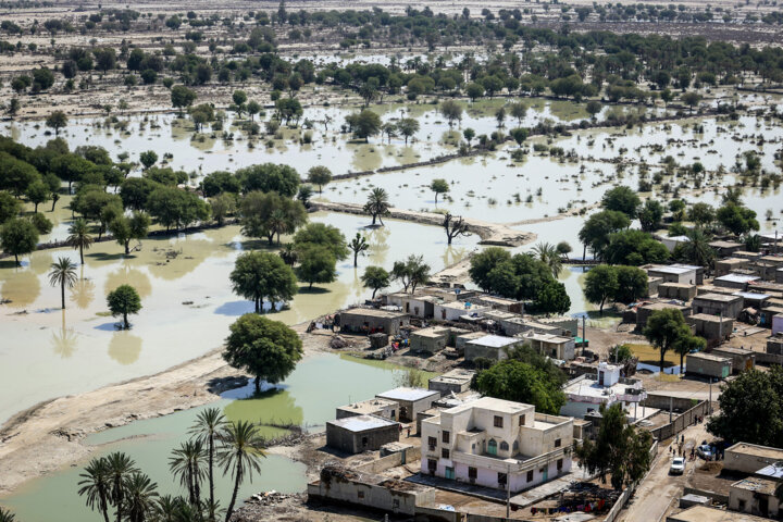 بارش باران در زرآباد سیستان و بلوچستان موجب خسارت سنگین به زیرساخت‌ها شد