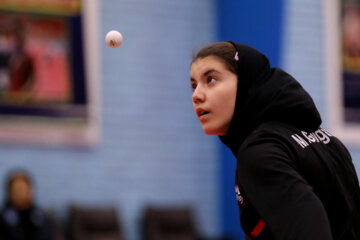 Final round of Iran’s women ping pong league