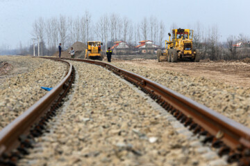 عملیات اجرایی پروژه راه‌آهن رشت - کاسپین