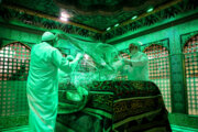 Dust-cleaning ceremony of Imam Reza (AS) shrine/ VIDEO