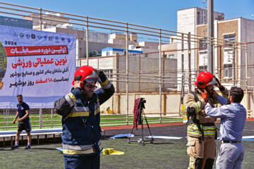اولین دوره مسابقات نوین عملیاتی ورزشی آتش نشانان بنادر کشور و صنایع بوشهر