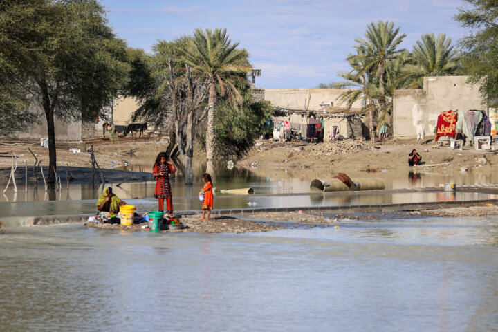 مناطق سیل زده سیستان و بلوچستان