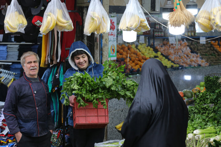 بارش باران در تهران