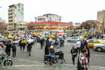 ترافیک خیابان های تهران در روزهای پایانی سال ۱۴۰۲