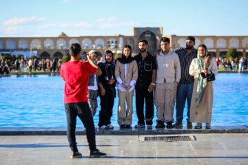Nowruz 1403 tourists in Isfahan's Naqsh Jahan