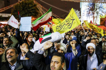 تجمع مردم در محکومیت جنایات رژیم صهیونیستی