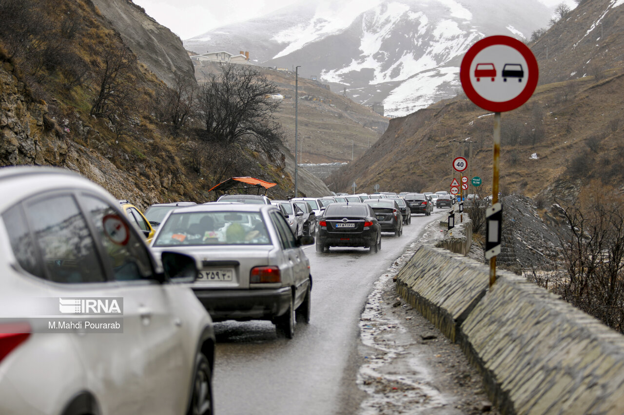 وضعیت ترافیکی و جوی راه‌های کشور در ۱۳ فروردین