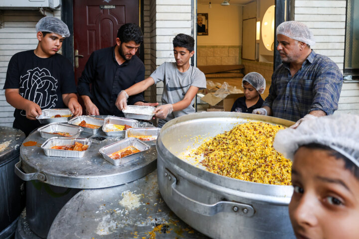 سفره افطار ۲۰۰ متری در اهواز