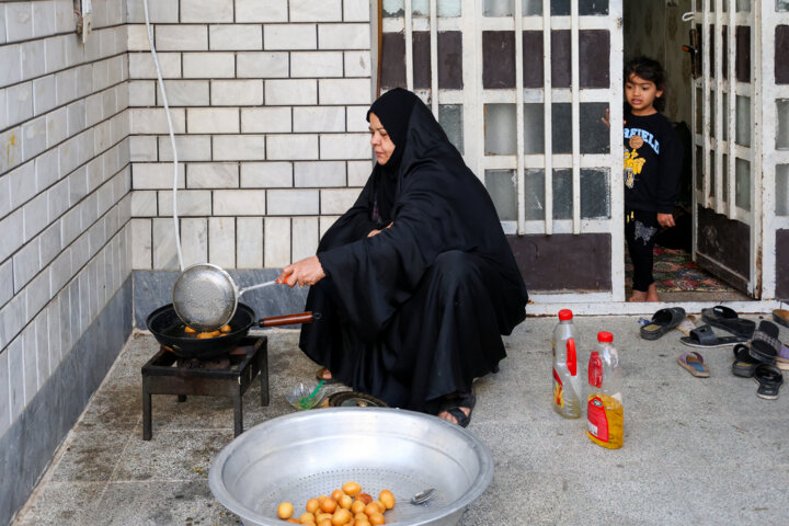 سفره افطار ۲۰۰ متری در اهواز