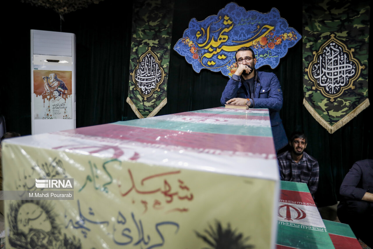 وداع با پیکر شهید «بهروز واحدی»