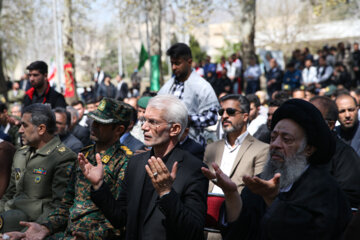 تشییع و خاکسپاری پیکر شهید گمنام در فدراسیون تیراندازی