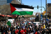 نمازگزاران همدانی در حمایت از مردم غزه راهپیمایی کردند