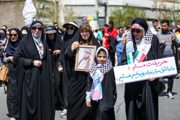 Marche à Chiraz à l'occasion de la journée mondiale d'al-Qods