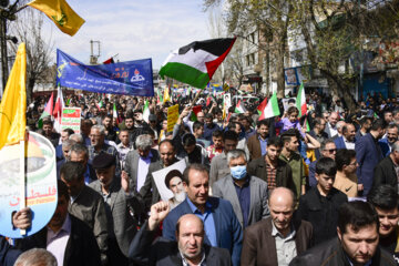 Des milliers d'Iraniens manifestent pour soutenir les Palestiniens