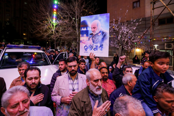 وداع با پیکر شهدای حمله ترورریستی به کنسولگری ایران در سوریه