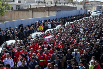 مراسم تشییع آتش نشان فداکار «محمد جوادچگینی»