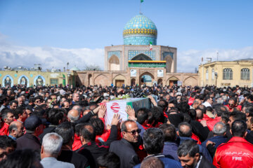 مراسم تشییع آتش نشان فداکار «محمد جوادچگینی»