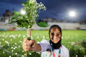 جشن قهرمانی تیم فوتبال خاتون بم