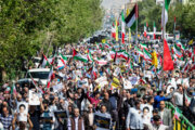 Manifestaciones en Teherán en apoyo a la operación “Verdadera Promesa”