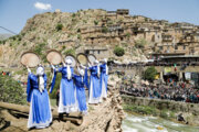 مراسم هزار دف در روستای پالنگان