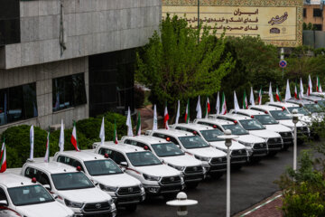 مراسم تحویل خودروهای عملیاتی محیط بانان سازمان حفاظت محیط‌ زیست