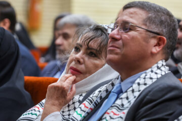 «رومینا پرزراموس» سفیر بولیوی در تهران در همایش « غزه زنده است » 