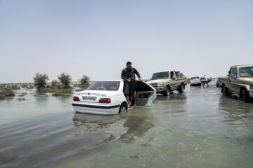 سیلاب در منطقه دشتیاری سیستان