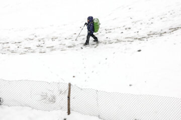 Chutes de neige à Téhéran