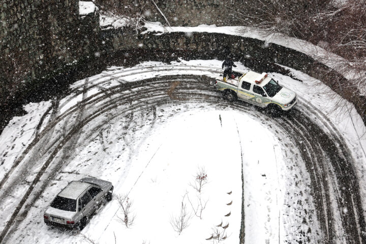 بارش برف در تهران