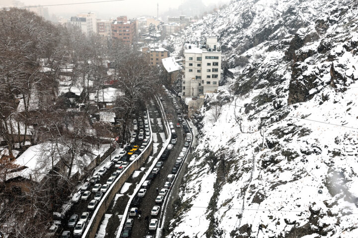 بارش برف در تهران