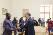 دیدار وزیر صنایع آفریقای مرکزی با وزیر خارجه