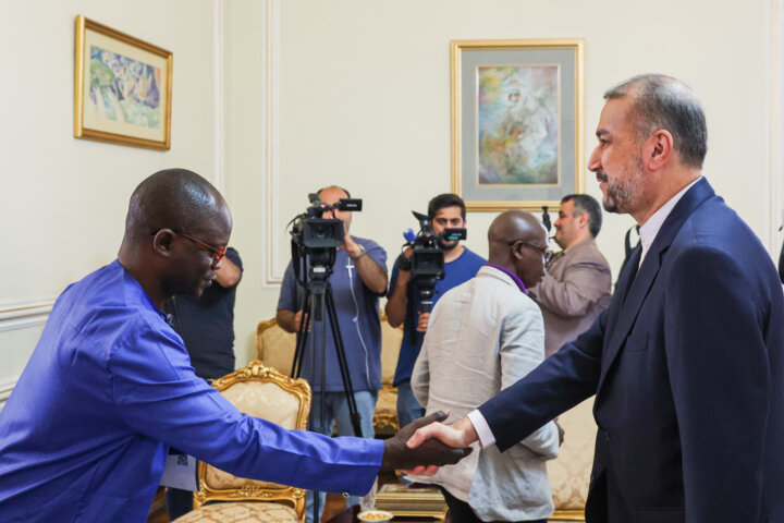 دیدار وزیر صنایع آفریقای مرکزی با امیرعبداللهیان