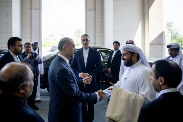 دیدار وزیر امور خارجه با امیر قطر