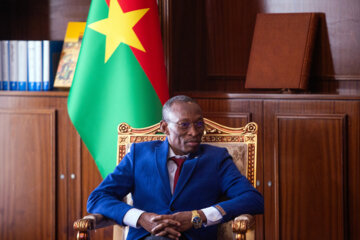 Burkina Faso’s Prime Minister Kyélem de Tambèla during meeting with FMI