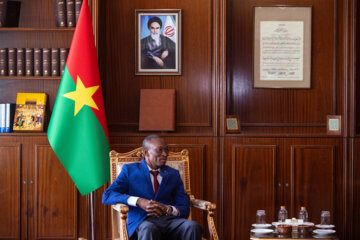 Burkina Faso’s Prime Minister Kyélem de Tambèla during meeting with FMI