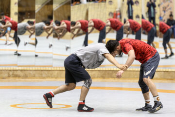 تمرین تیم ملی کشتی آزاد