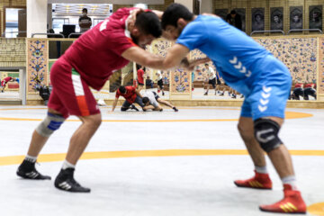 تمرین تیم ملی کشتی آزاد