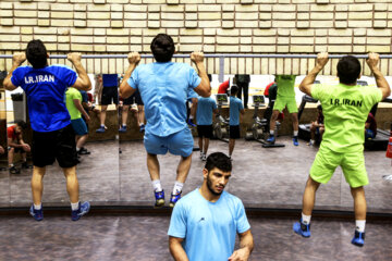 تمرین تیم ملی کشتی آزاد