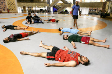 تمرین تیم ملی کشتی آزاد