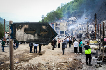 Vast destruction in village of Imamzadeh Ebrahim in Gilan province