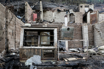 Vast destruction in village of Imamzadeh Ebrahim in Gilan province